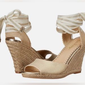 New Lilly Pulitzer tie up wedges